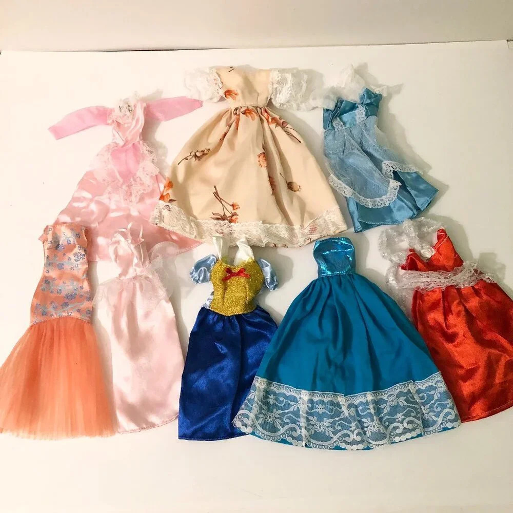 Assorted Lot of Dolls Dresses Barbie and Other Clothing